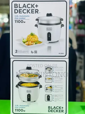 Black Decker 2.8l Top-Quality Rice Cooker With 2yrs Wty