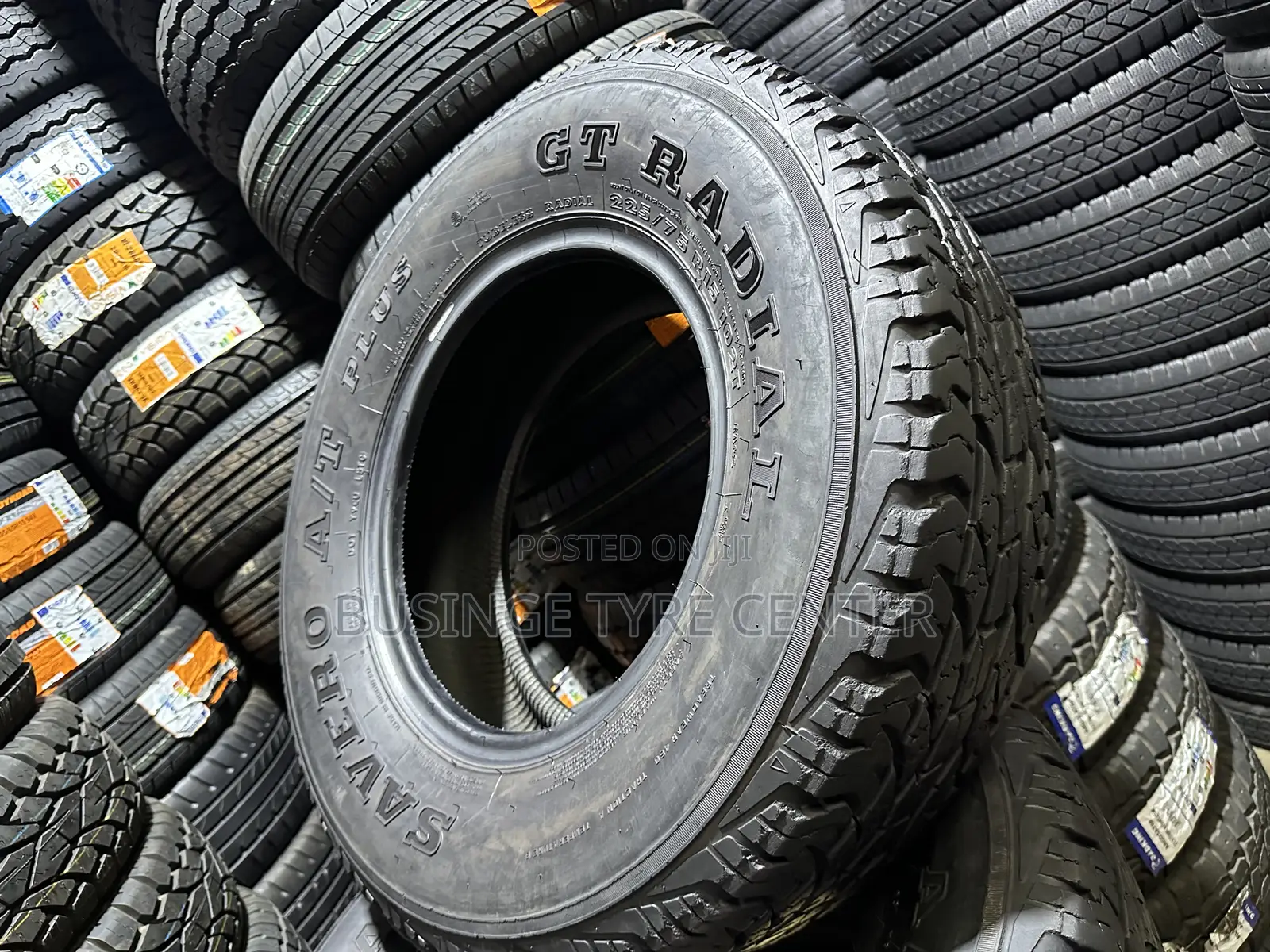 Gt Savero Tires Size 225/75r15 Good Condition