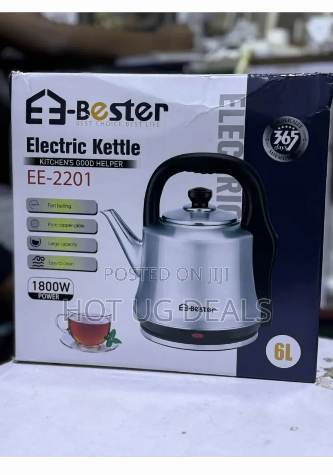 6l Stainless Steel Commercial Electric Kettle Teapot Boiler