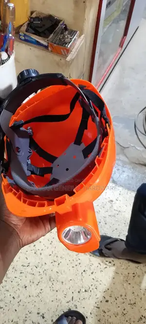 Helmets With Head Lamps(Helmets With Torch) Rechargeable Torch.