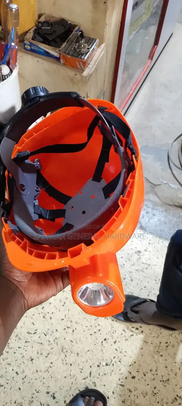 Helmets With Head Lamps(Helmets With Torch) Rechargeable Torch.