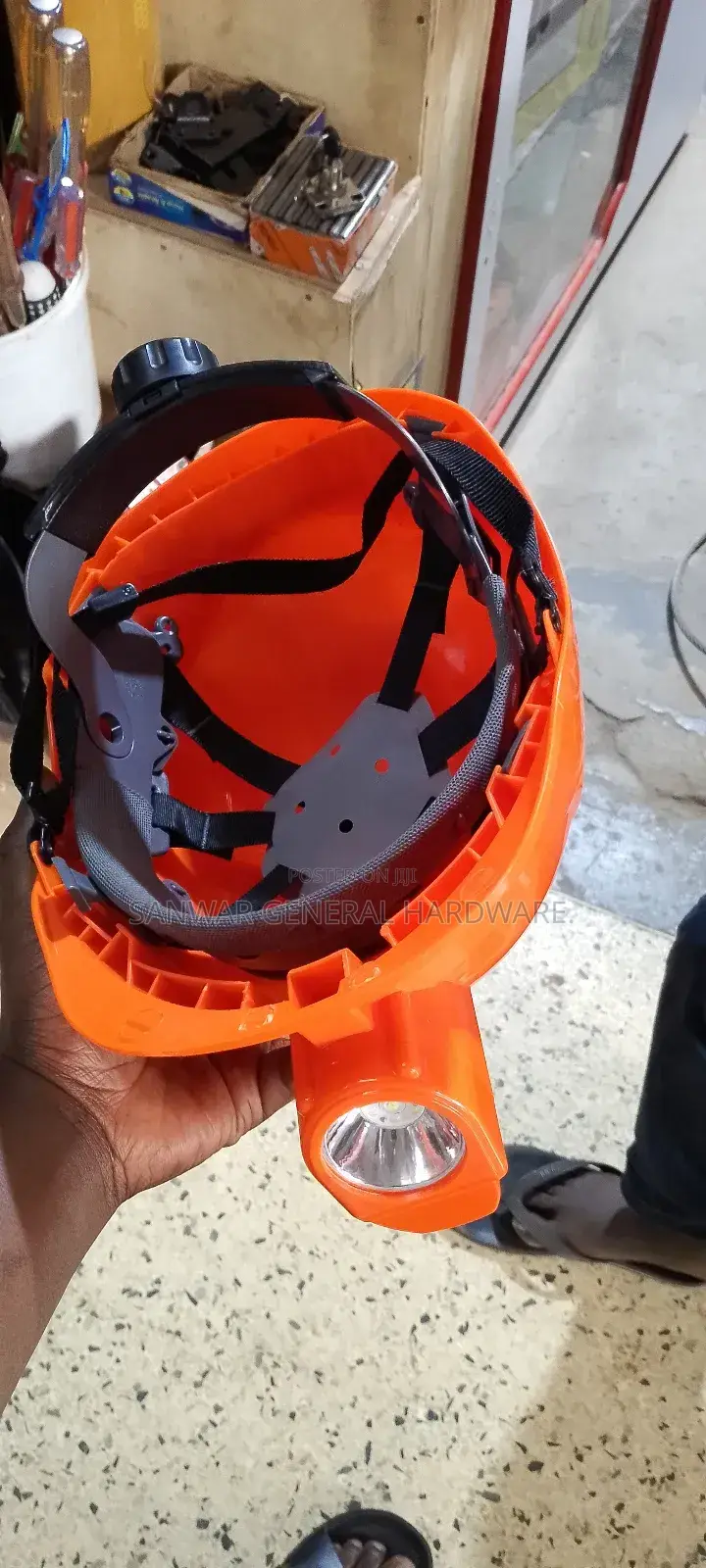 Helmets With Head Lamps(Helmets With Torch) Rechargeable Torch.