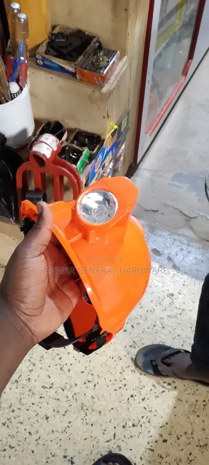 Helmets With Head Lamps(Helmets With Torch) Rechargeable Torch.