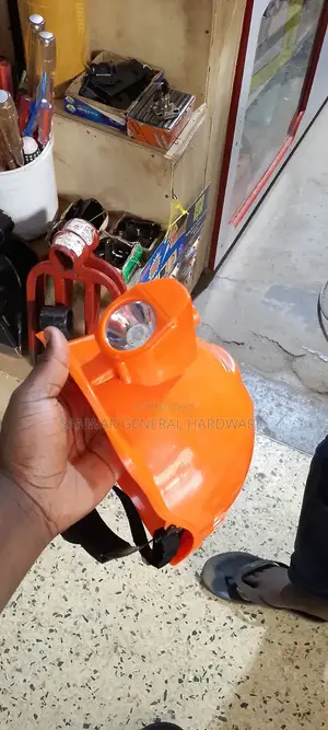 Helmets With Head Lamps(Helmets With Torch) Rechargeable Torch.