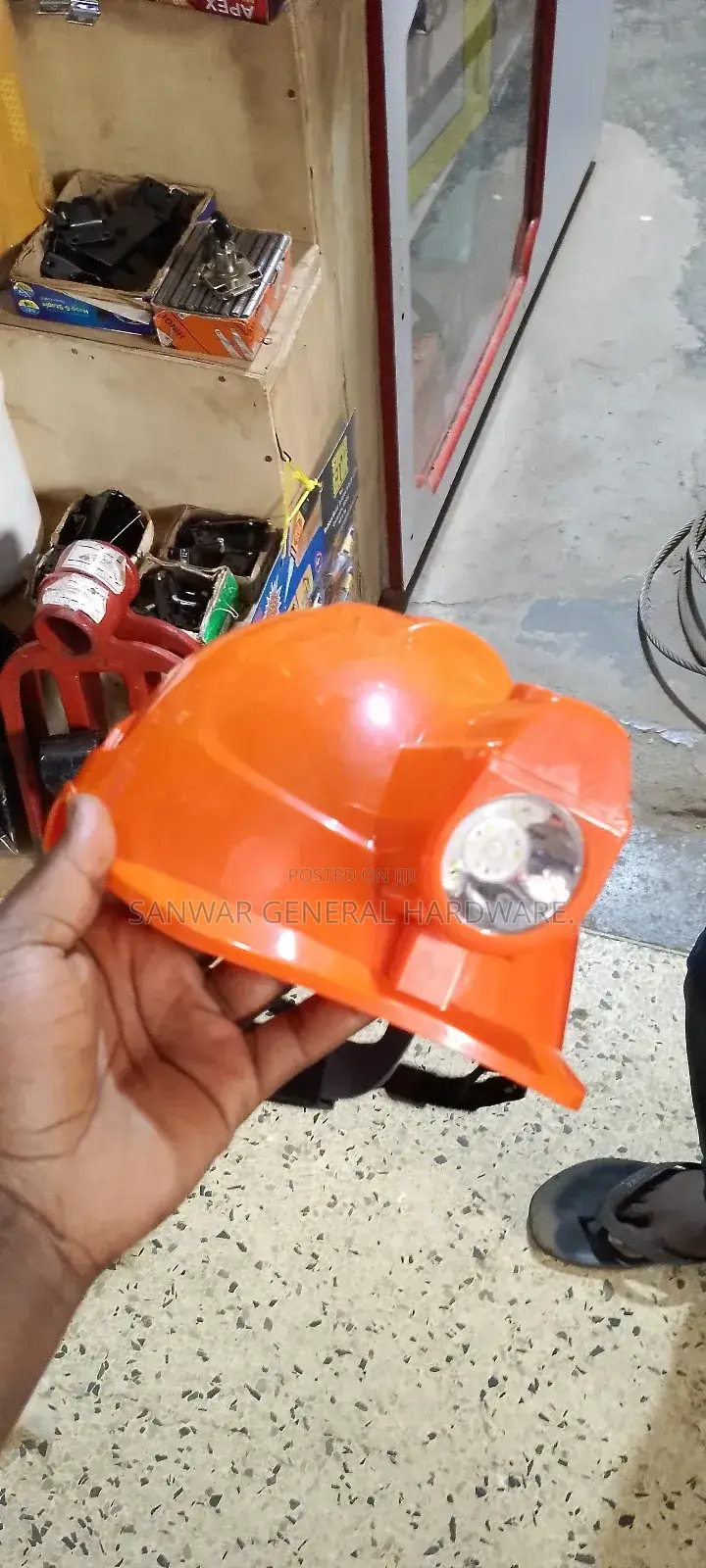 Helmets With Head Lamps(Helmets With Torch) Rechargeable Torch.