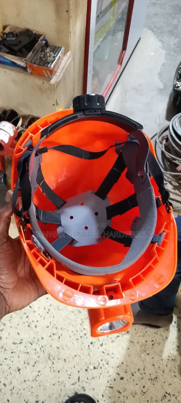 Helmets With Head Lamps(Helmets With Torch) Rechargeable Torch.