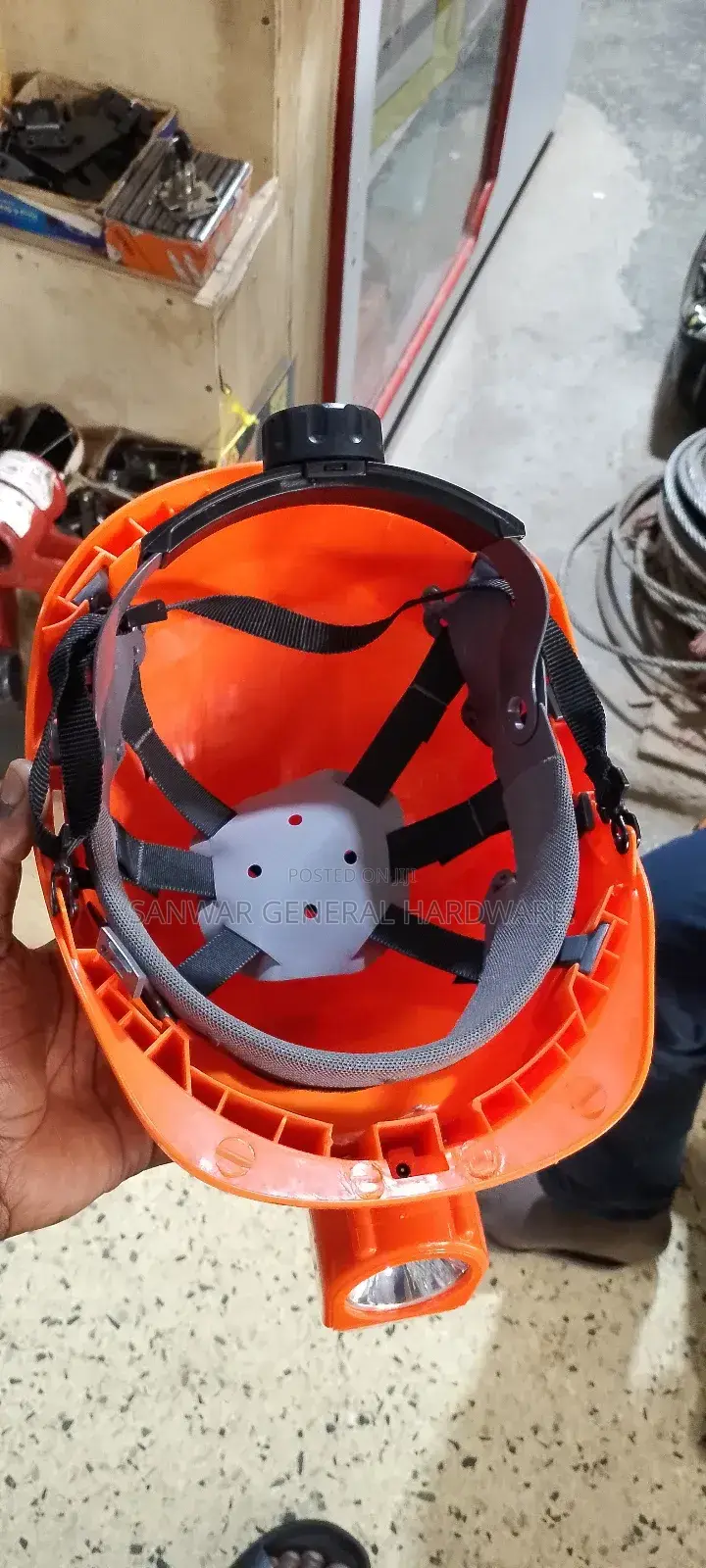 Helmets With Head Lamps(Helmets With Torch) Rechargeable Torch.