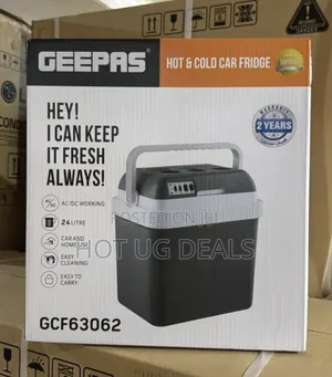 Portable Geepas 24l Car Fridge  - Grey