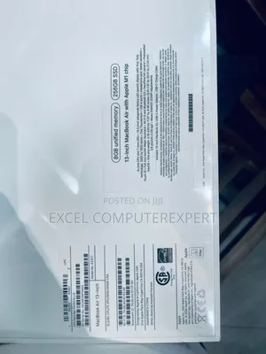 New Laptop Apple MacBook Air 2020 M1 8GB Apple M1 SSD 256GB