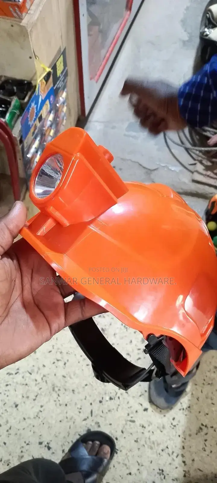 Helmets With Head Lamps(Helmets With Torch) Rechargeable Torch.