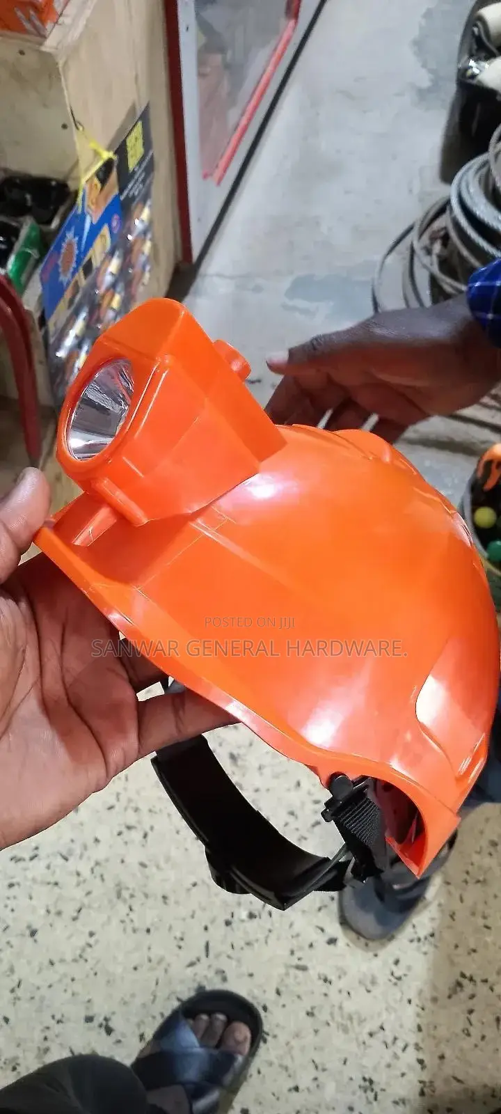 Helmets With Head Lamps(Helmets With Torch) Rechargeable Torch.