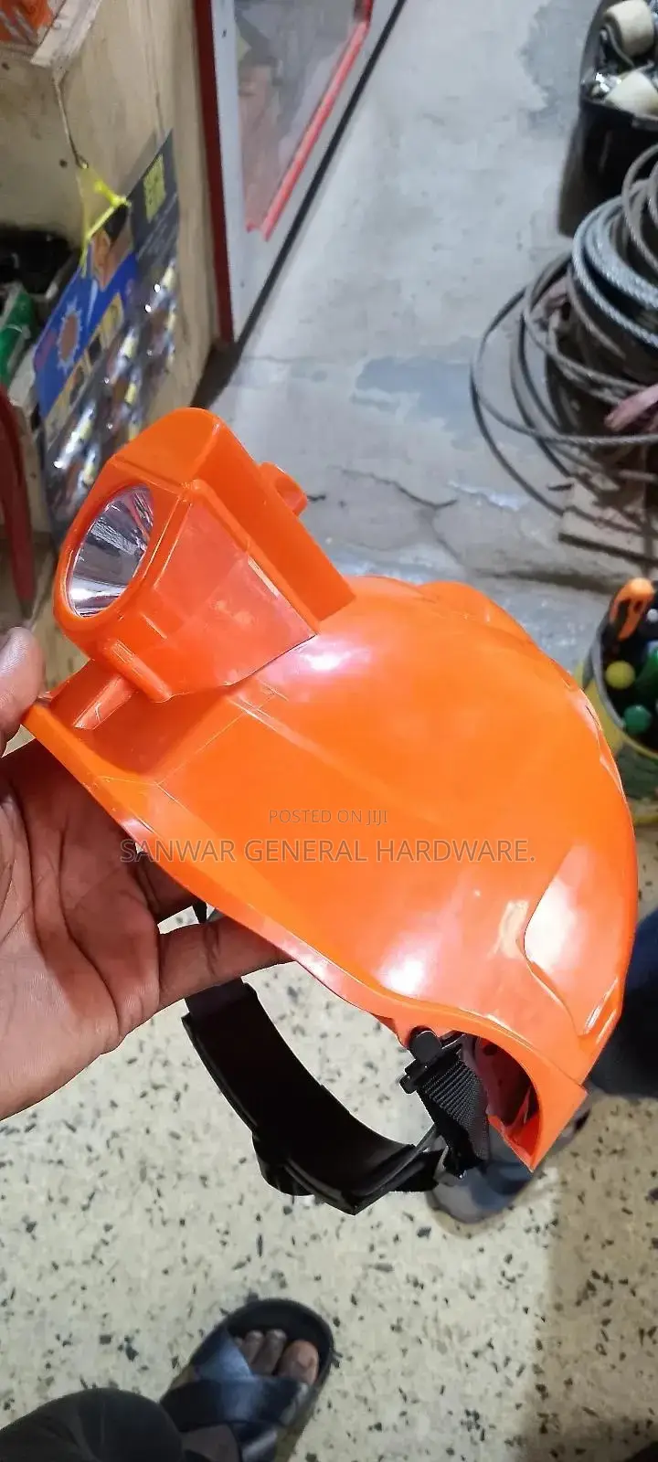 Helmets With Head Lamps(Helmets With Torch) Rechargeable Torch.