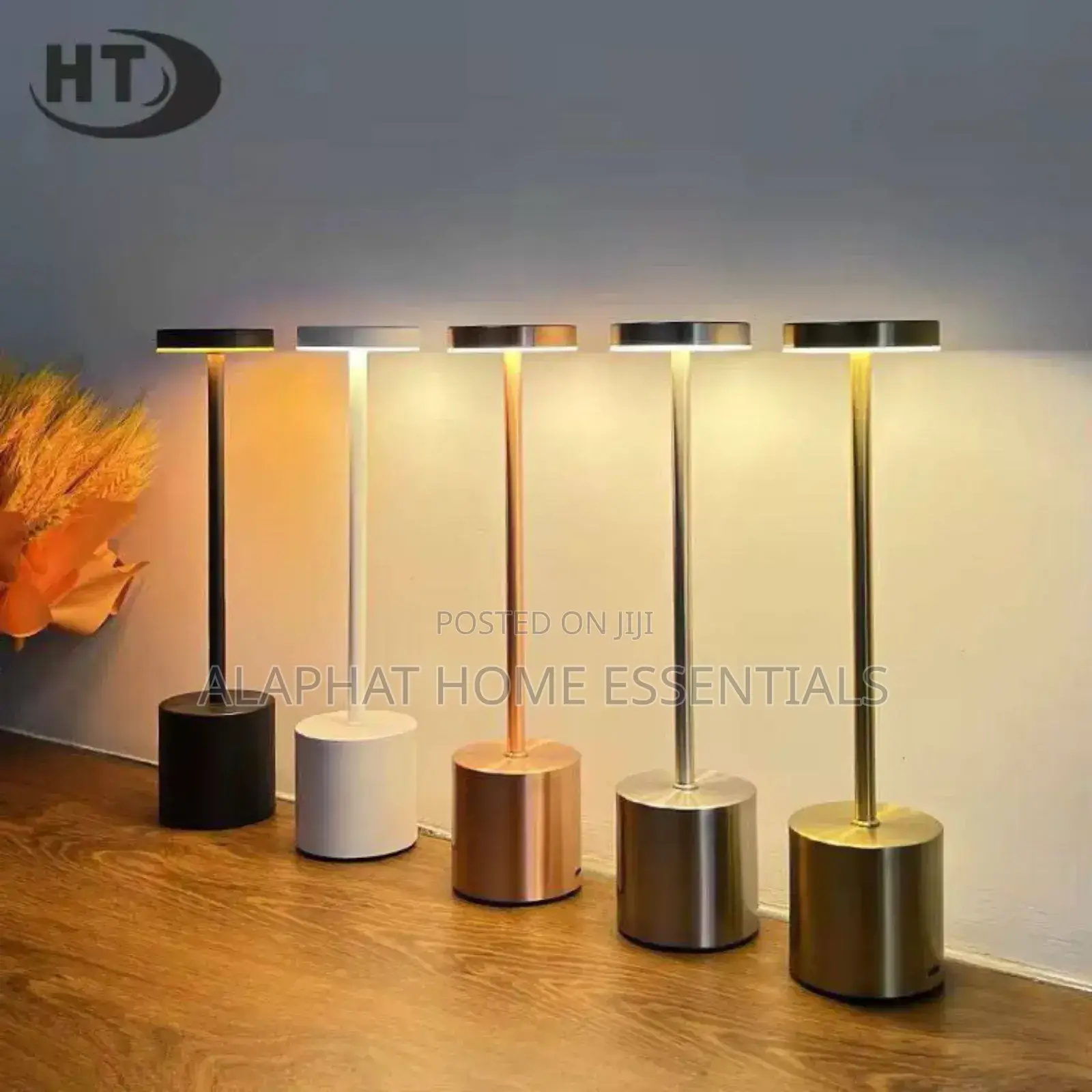 Ambient Rechargeable Touch-Controlled Bedside Lamps
