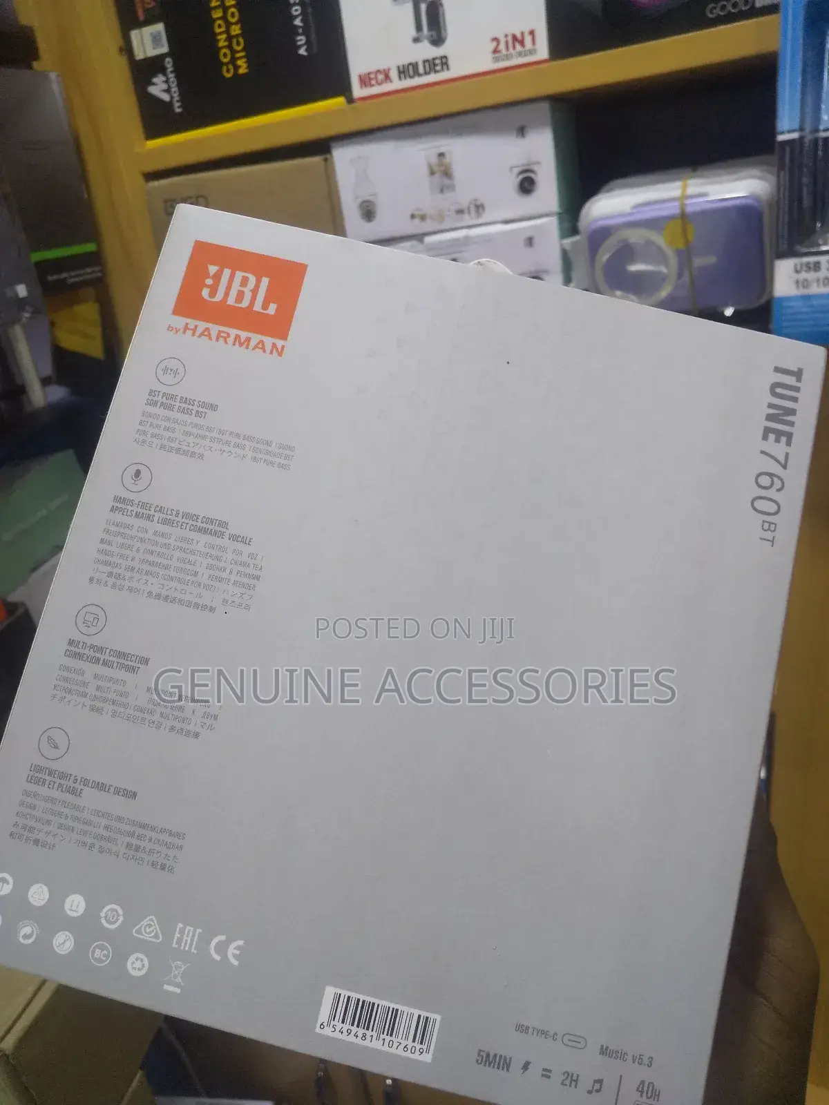 JBL Pure Bass Wireless Headphones(Generic)