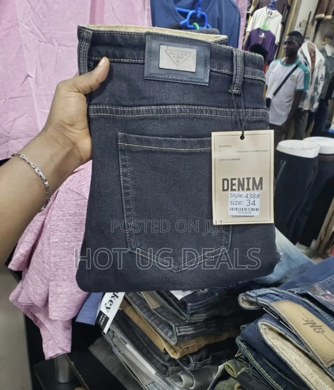 Mens Designer Offece And Casual Jeans - Black