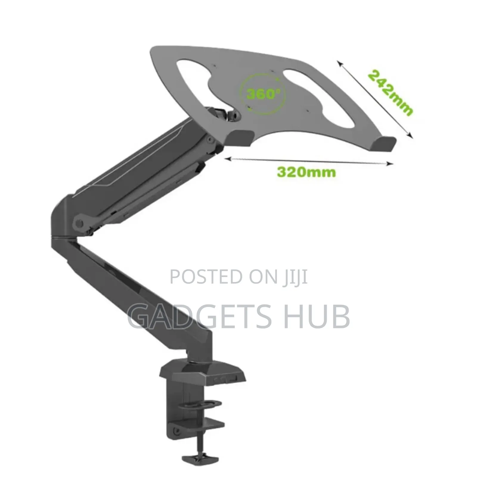 Adjustable Laptop Stand or 10-27 Inch Monitor Holder Arm