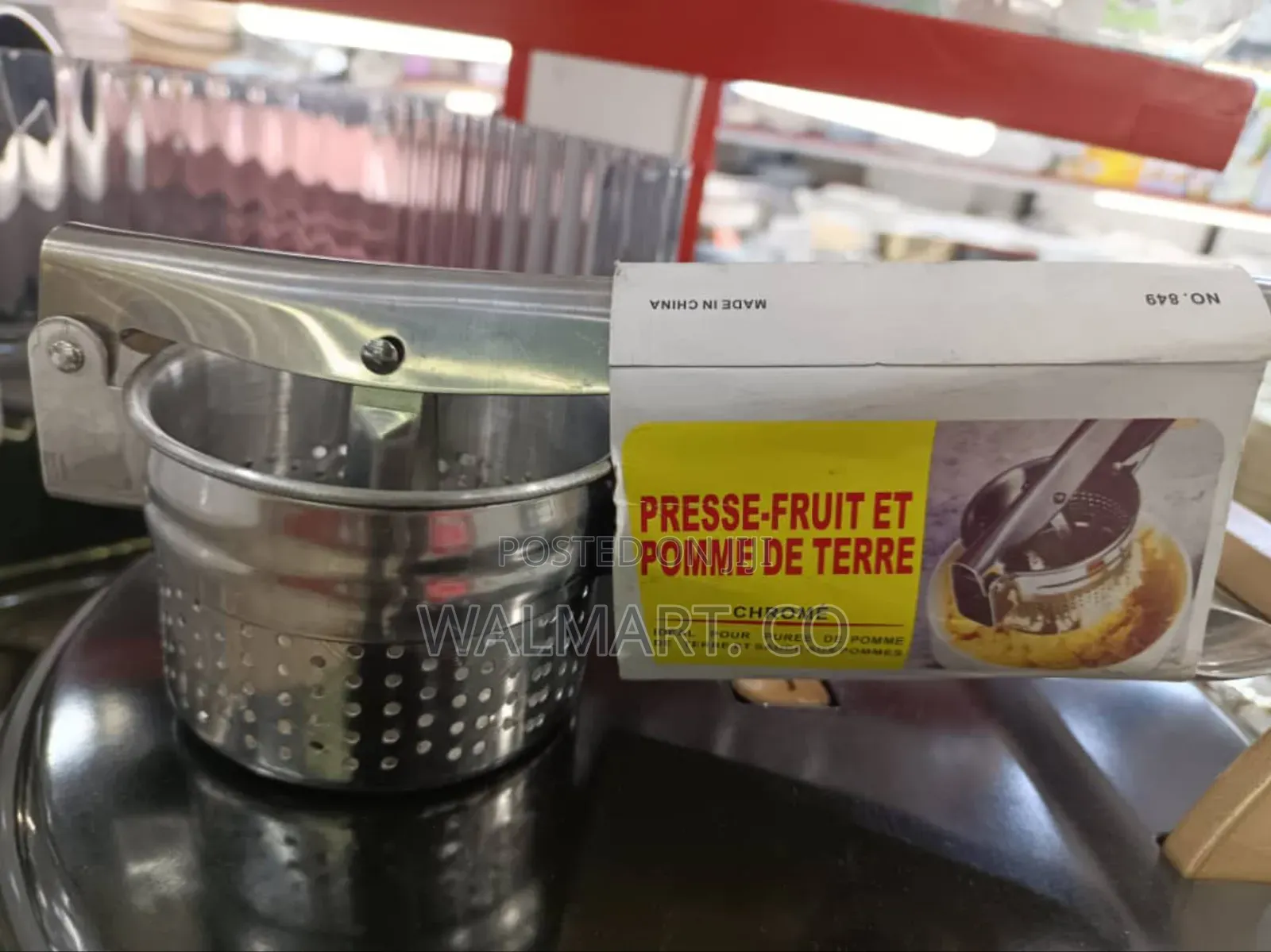 Stainless Steel Potato and Fruit Presser