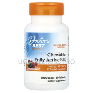 Photo - Doctor's Best, Chewable Fully Active B12 5000 McG, 60 Tablet