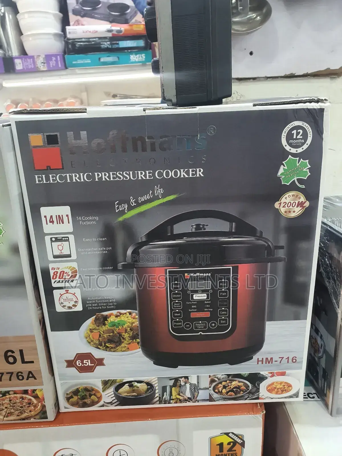 6.5l Hoffmans Pressure Cooker Electric