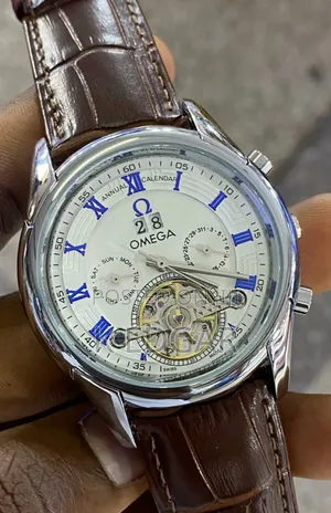 Brown Automatic Mechanical Omega Watch