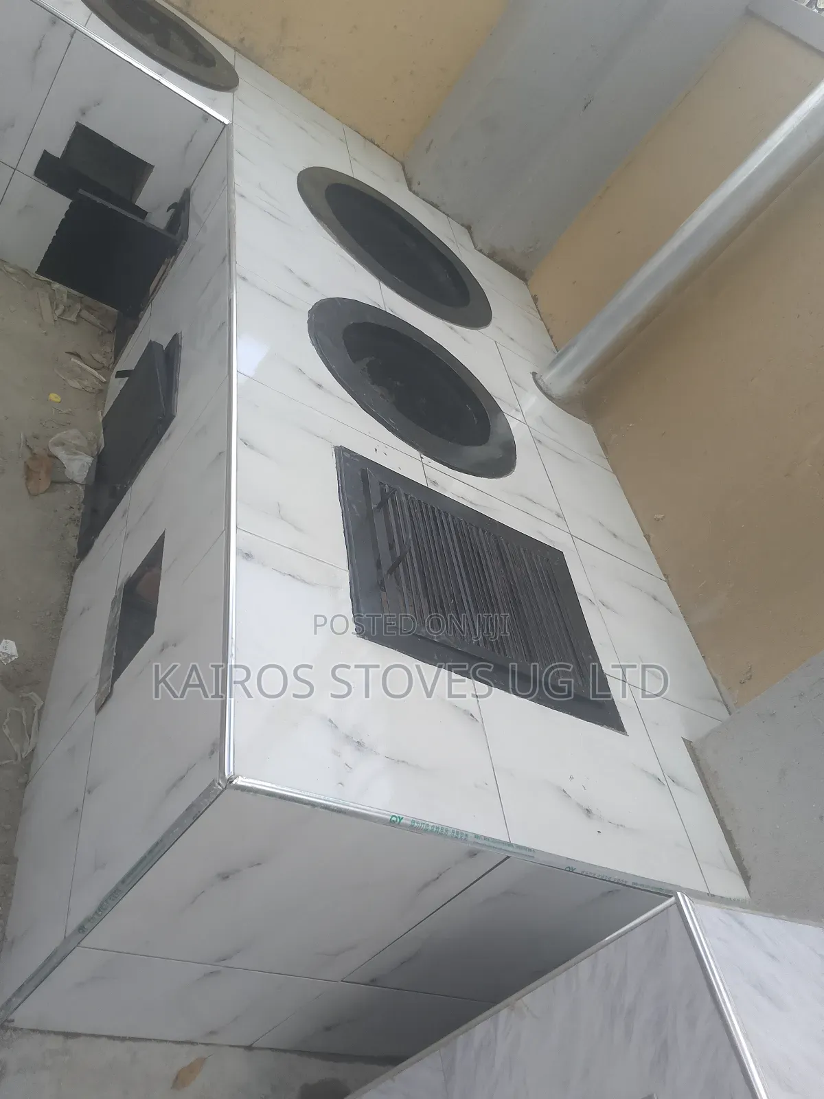Permanent Cooking Stove for Charcoal and Firewood