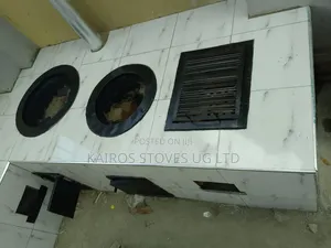Permanent Cooking Stove for Charcoal and Firewood