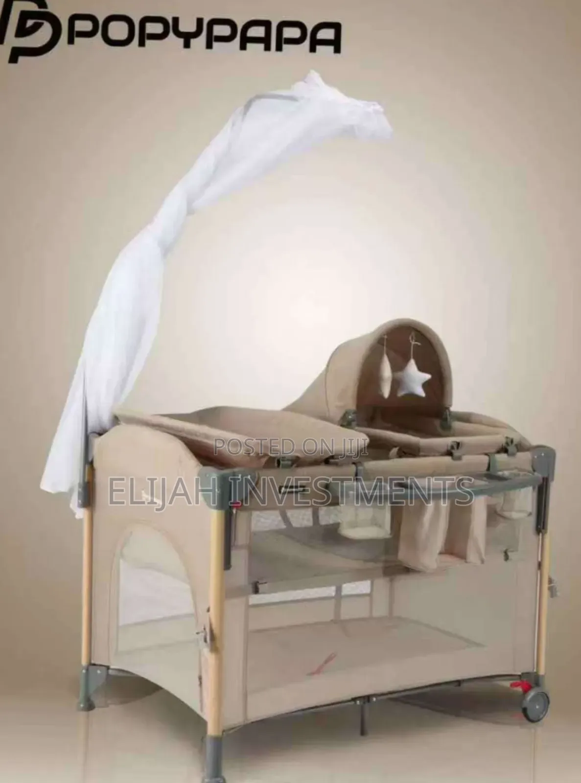 7-in-1 Bedside Bassinet With Changing Table