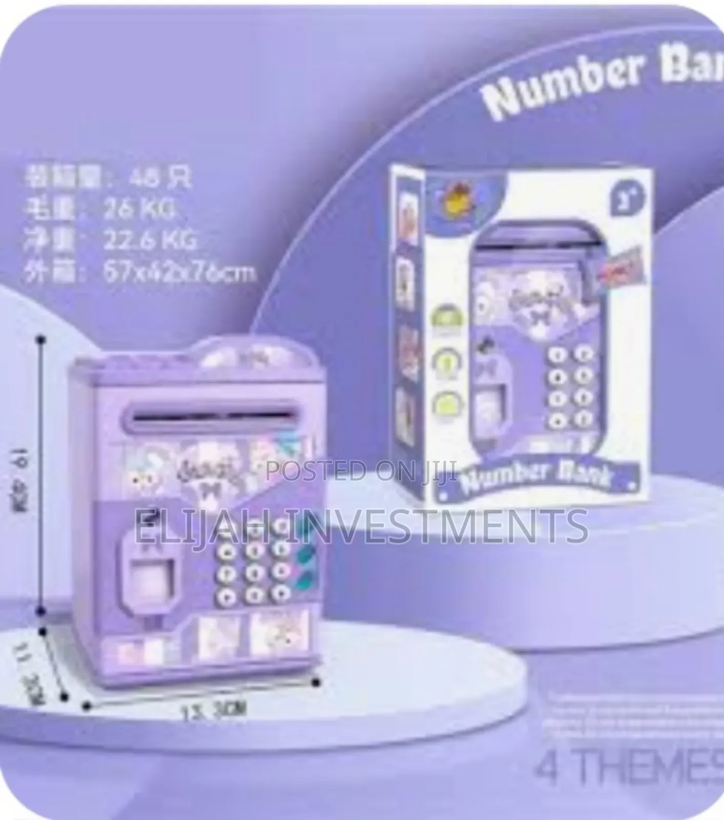 Electronic Atm-Style Piggy Bank Designed for Children