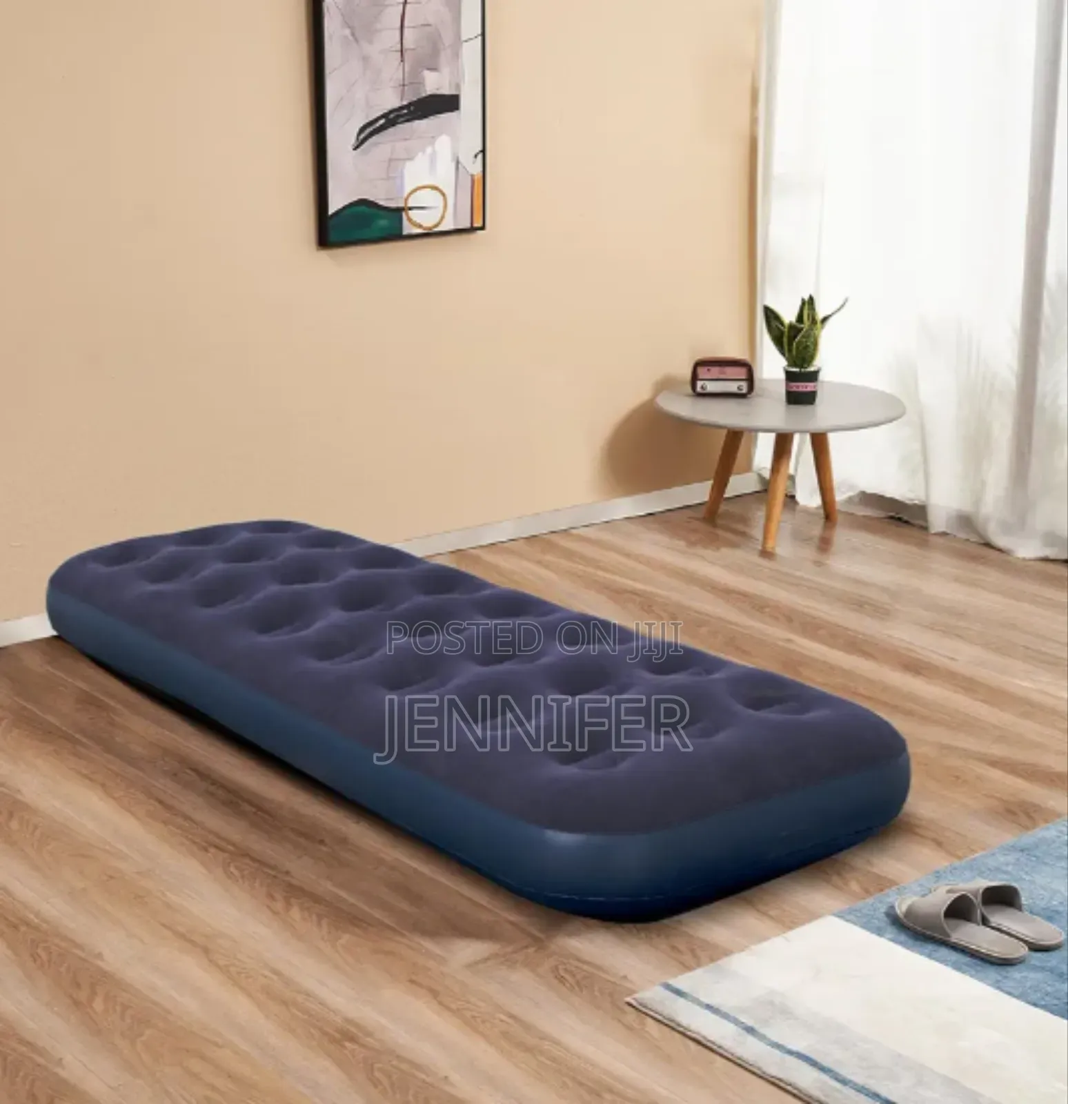 3 by 6 Anveli Flocked Air Mattress