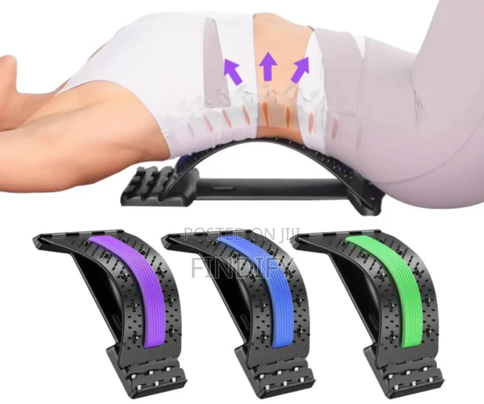Lower Lumbar
Support Board Pain Relief Massager Back Stretc