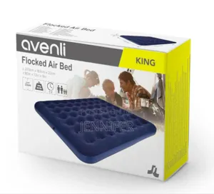 6 by 6 Anveli Flocked Air Bed