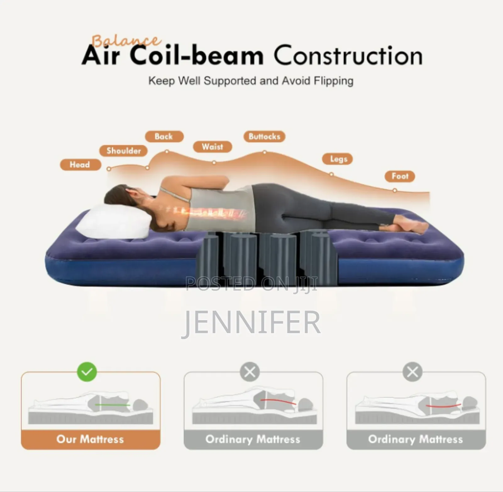 Twins Size Avneli Portable Inflatable Bed