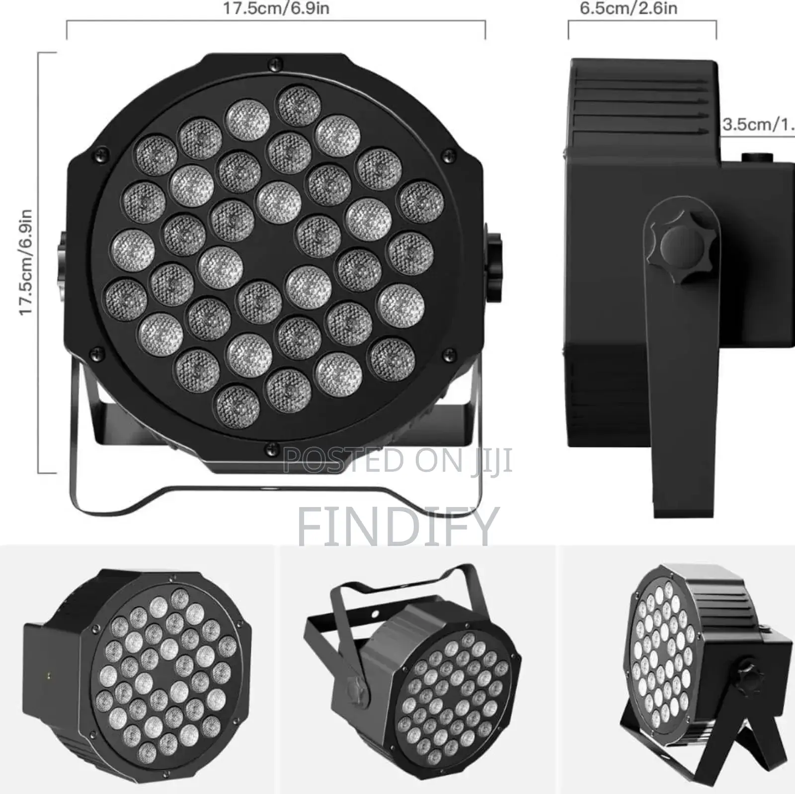 36 Led Lights RGB Par Can Disco Light 4 Packs Dj Stage