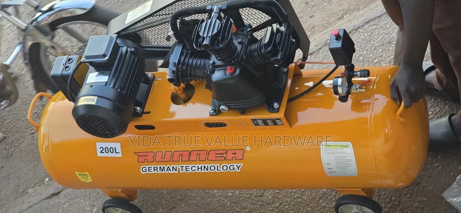 Air Compressor 200 Litres 3phase German