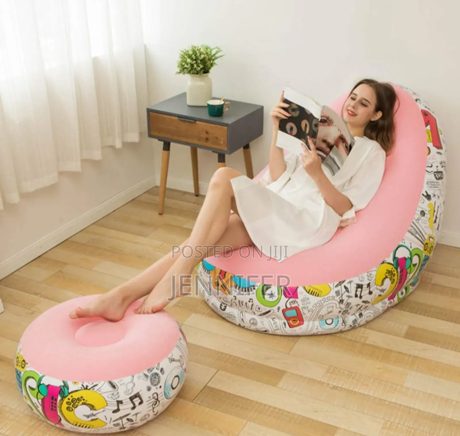 Shower Stool Inflatable Lounge Chair for Family
