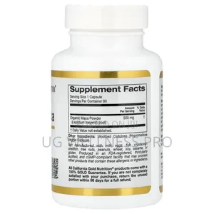 California Gold Nutrition, Peruvian Maca, 500 Mg 90 Veg Caps