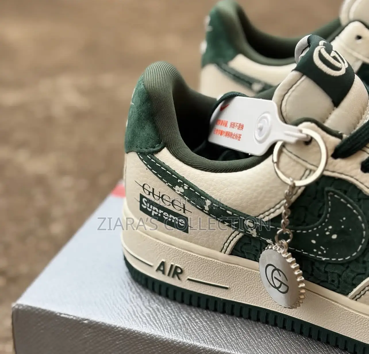 Gucci Edition Nike Air Force 1 Supreme Sneakers
