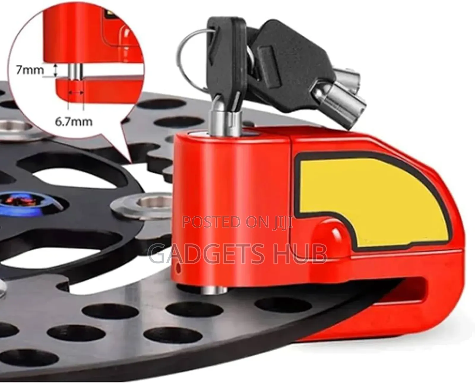 Motorbike
Alarm Disc
Lock
Suitable for 7mm Disc Brakes