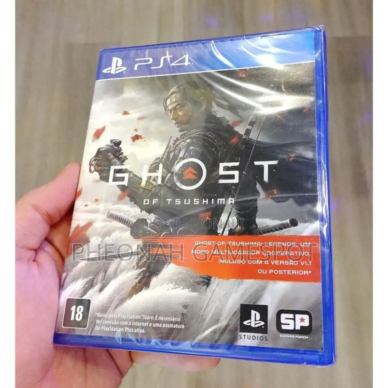 Ghost Of Tsushima Game Cd For Ps4