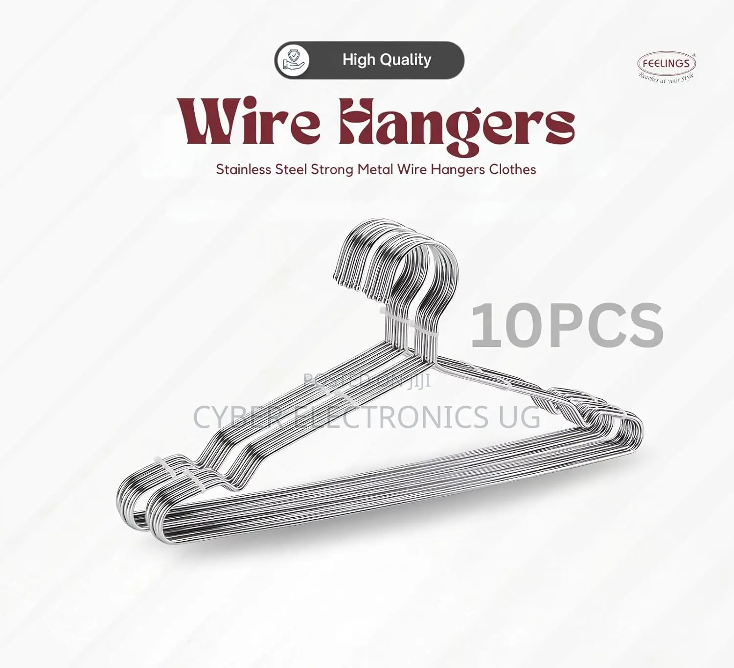 Steel Hangers Heavyduty Durable Clothe Hangers for Wardrobe