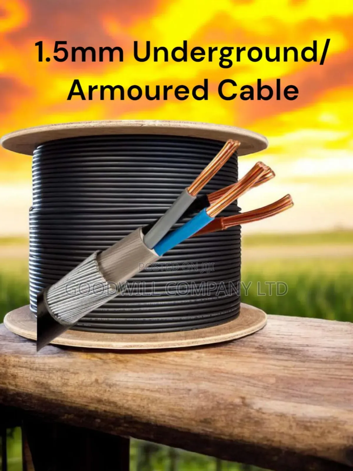 1.5mm 4core Armoured/Underground Cable for Electrical Wiring