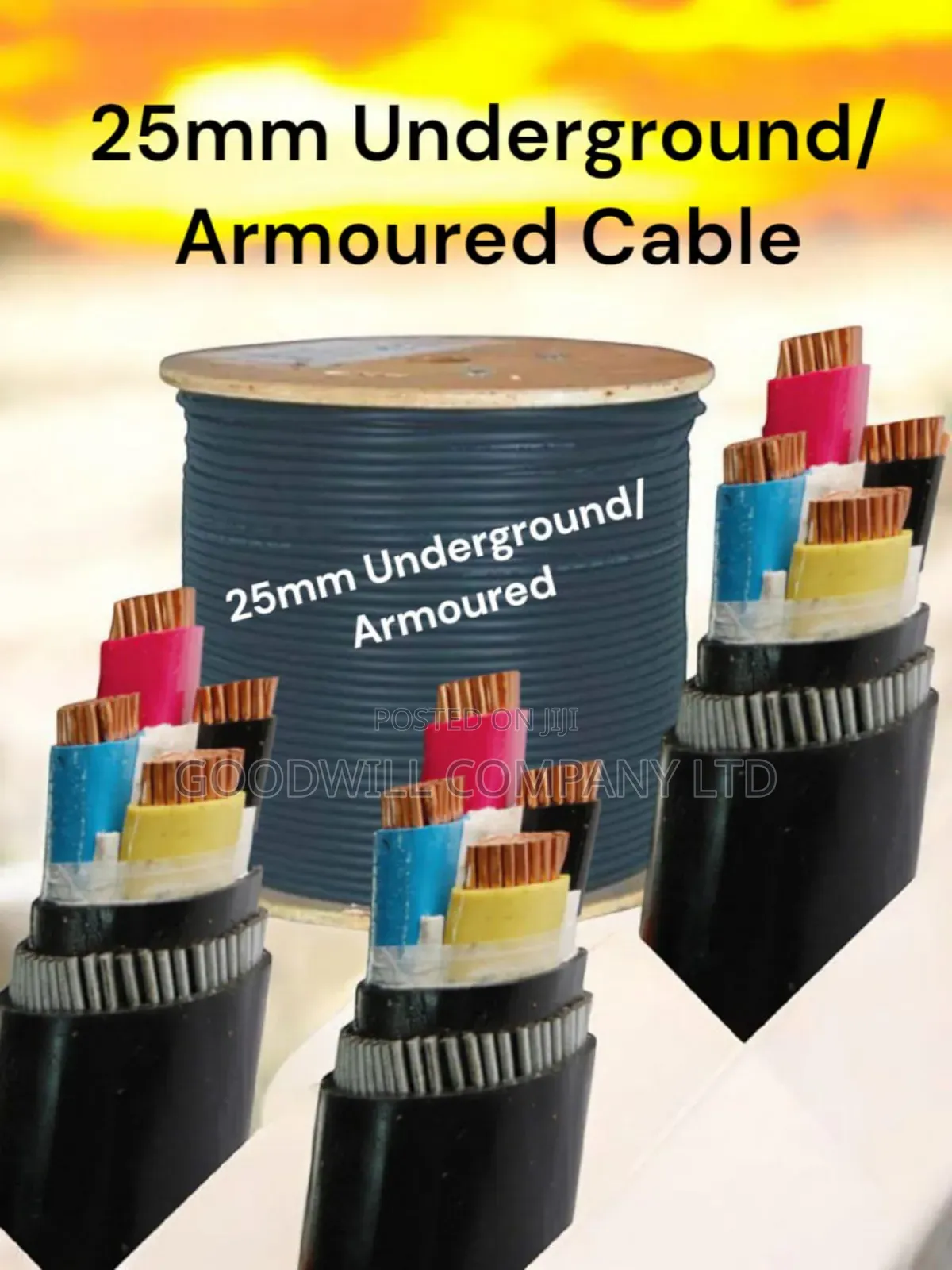 25mm 4core Armoured/ Underground Cable for Electrical