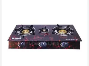 Icona 3 Burner Glass Gas Stove