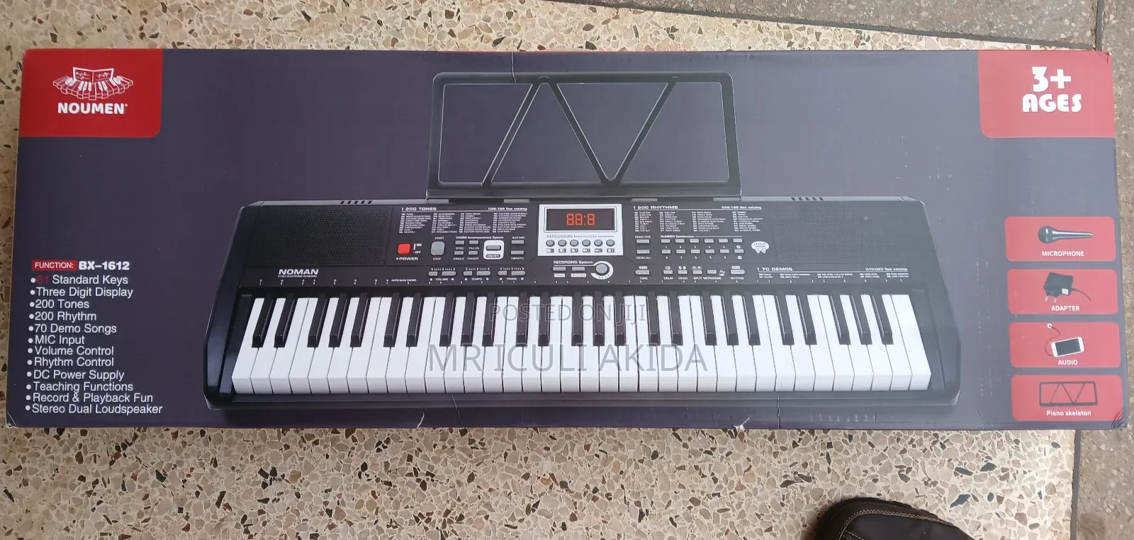 Noumen Electric 61keys Kids Musical Piano Keyboard