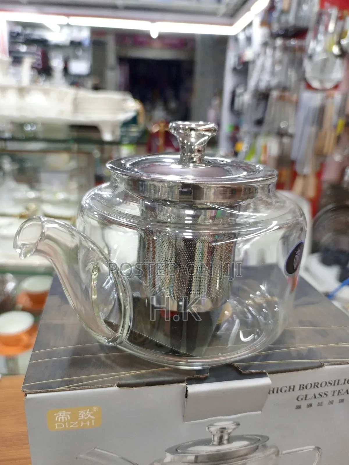 Dizhi High Borosilicate Glass Teapot-600ml (No. Hr-282).