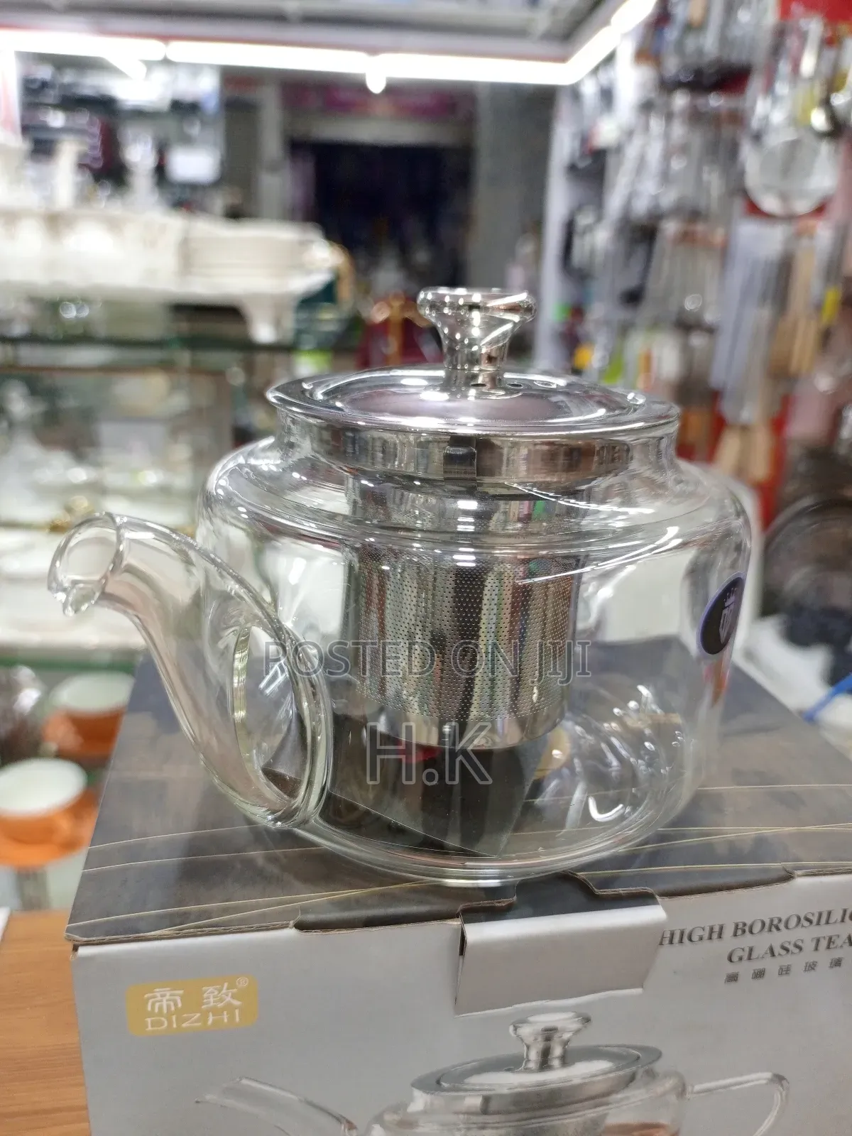 Dizhi High Borosilicate Glass Teapot-600ml (No. Hr-282).