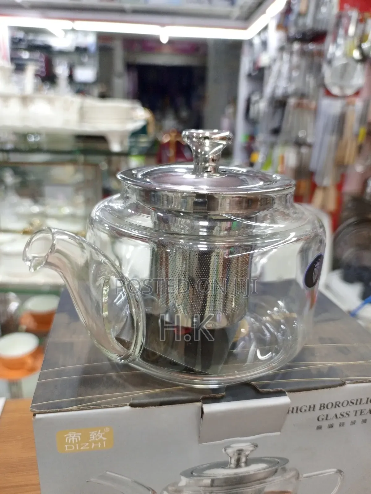 Dizhi High Borosilicate Glass Teapot-600ml (No. Hr-282).