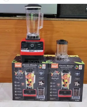 Raf 2.5l Heavy Duty Commercial Blender Machine- Red / Black