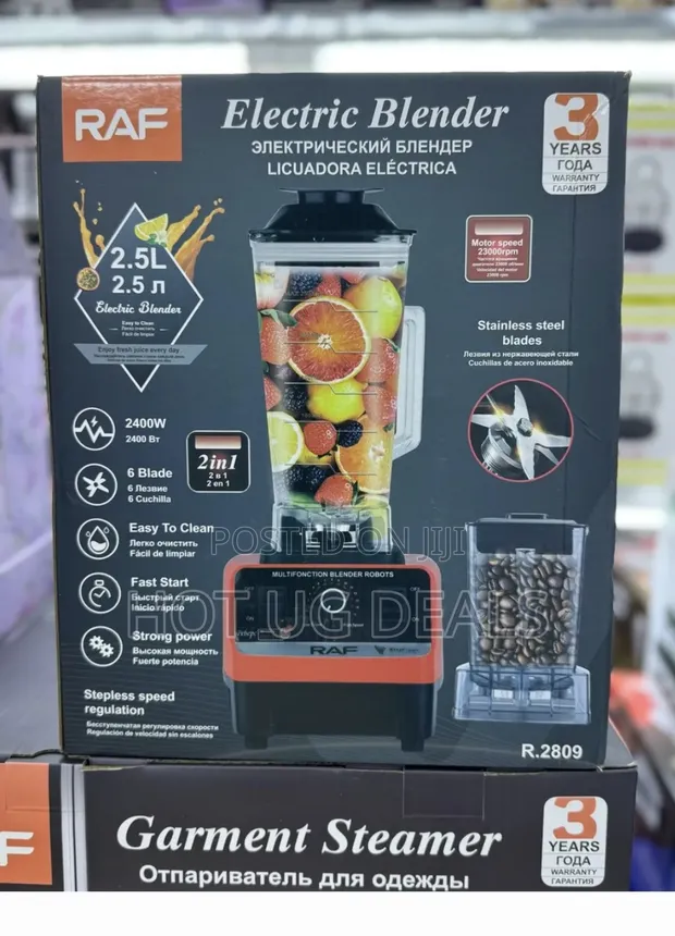 Raf Heavy Duty Commercial Blender Machine- Red Black in - Main Image