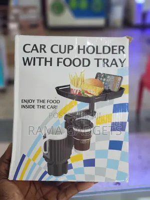 Roe Car Cup Holder Tray With 360° Rotation -